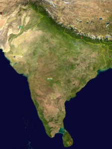 Indien - Satellitenbild
