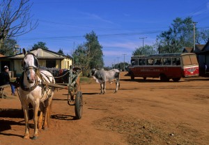 Typische Dorfszene in Paraguay