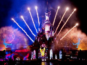 Tägliches Feuerwerk in Disneyland
