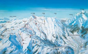 Skigebiete um den Mont Blanc