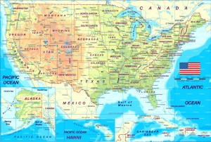 Karten der Vereinigten Staaten von Amerika