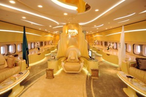 Die Boing 747 eines Saudi Prinz