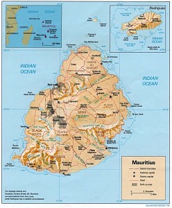 Karte von Mauritius