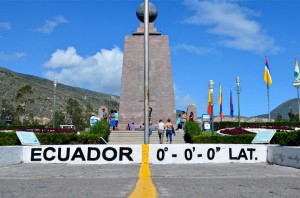 Der Äquator ist überall eine Touristenattraktion